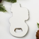 Открывашка для пива новогодняя «Снеговик», 7.7×14.6 см - Фото 2