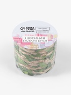 Тесьма декоративная холщовая «Листья», 25 мм, 9±0.5 м, бежевая, зелёная - Фото 4