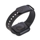 Часы наручные электронные, ремешок силикон, черные - фото 23414900