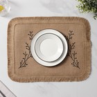 Салфетка сервировочная на стол Доляна Coffee, 40×30 см, бежевая - Фото 2