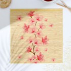 Циновка Макису для приготовления суши и роллов «Цветы», 22 х 24 см - Фото 1