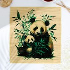 Циновка Макису для приготовления суши и роллов/коврик бамбуковый «Панда», 22 х 24 см - Фото 1
