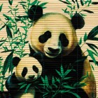 Циновка, коврик бамбуковый для ролл «Панда», 22×24 см - Фото 5