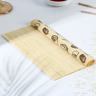 Циновка, коврик бамбуковый для ролл «Суши», 22×24 см - Фото 4