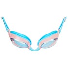 Очки для плавания детские ONLYTOP, беруши, набор носовых перемычек, цвет голубой/розовый - фото 4113396
