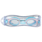 Очки для плавания детские ONLYTOP, беруши, набор носовых перемычек, цвет голубой/розовый - Фото 5
