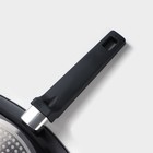 Сковорода-гриль Magistro Flame, 28×28 см, квадратная, антипригарное покрытие, индукция, кованый алюминий, чёрная - Фото 4