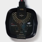 Сковорода-гриль Magistro Flame, 28×28 см, квадратная, антипригарное покрытие, индукция, кованый алюминий, чёрная - Фото 8