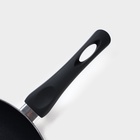 Сковорода Доляна Basic, d=28 см, антипригарное покрытие, индукция, чёрная - Фото 3