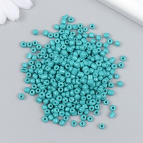 Бисер стекло 6/0 "Зелёно-голубой" яркий 450 гр
