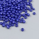 Бисер стекло 6/0 "Сине-фиолетовый" яркий 450 гр - фото 320484186