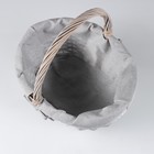 Корзина, 38 х 38 х 16/30 см, лоза, ткань - фото 24622621