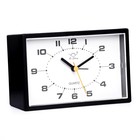 Часы - будильник настольные «Классика», дискретный ход, 14.8×9 см, чёрный - Фото 2