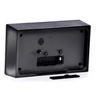 Часы - будильник настольные «Классика», дискретный ход, 14.8×9 см, чёрный - Фото 3