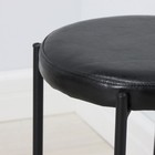 Табурет с круглым сиденьем НТ4/B, нагрузка 150 кг, 38,5x45 см, цвет черный - Фото 5