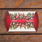 Коробка складная, подарочная новогодняя Merry christmas 11×8×2 см - Фото 3