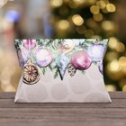 Коробка складная, подарочная новогодняя «Ёлочные игрушки» 11×8×2 см - Фото 2