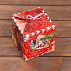 Коробка складная "Подарок" 12 х 12 х 12 см - Фото 2