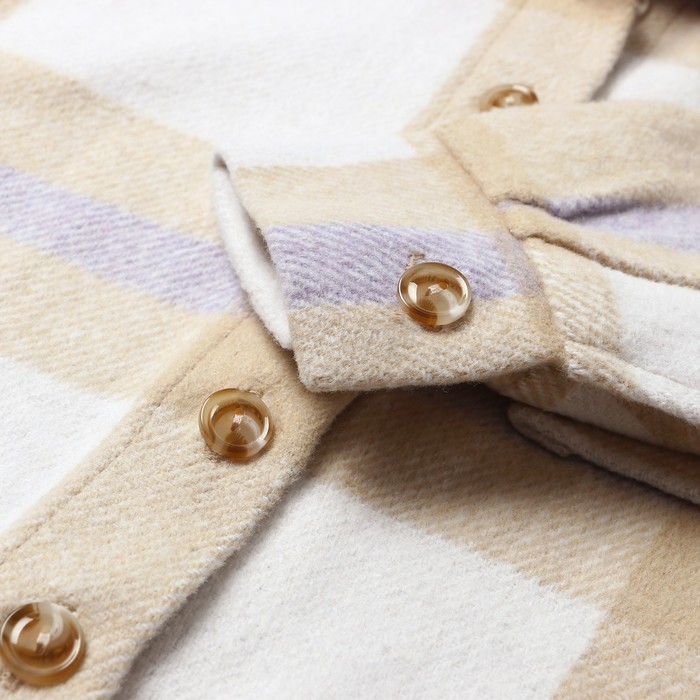 Рубашка детская KAFTAN утеплённая, размер 36 (134-140 см), цвет бежевый