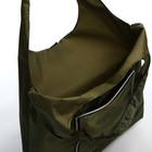 УЦЕНКА Сумка хозяйственная без застёжки, складная, цвет хаки - Фото 4