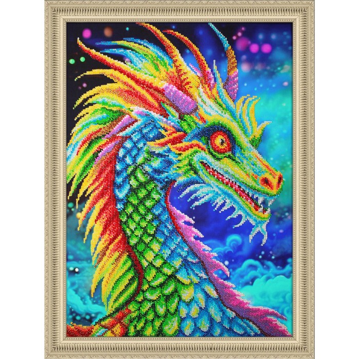 Набор для вышивания бисером «Яркий дракон» - Фото 1