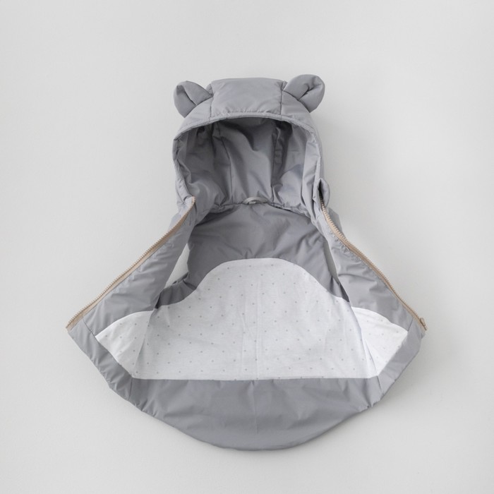 Безрукавка детская утеплённая KinDerLitto «Орсетто», рост 98-104 см, цвет серый
