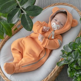 Комбинезон детский KinDerLitto «Пикколино-1», рост 62-68 см, цвет оранжевое солнце