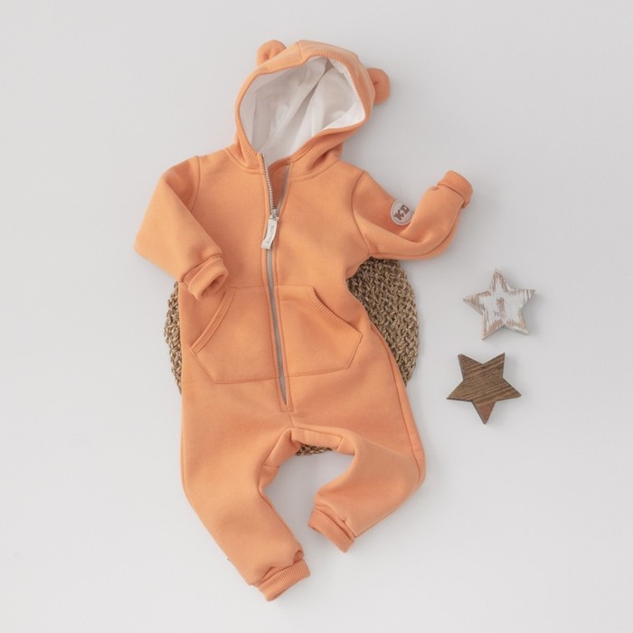 Комбинезон детский KinDerLitto «Пикколино-2», рост 92-98 см, цвет оранжевое солнце - Фото 1
