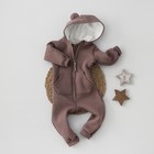 Комбинезон детский KinDerLitto «Пикколино-2», рост 80-86 см, цвет шоколад - фото 109165192
