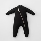 Комбинезон-поддёва детский KinDerLitto Topolino-2, рост 74-80 см, цвет чёрный - фото 109165284