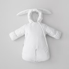 Комбинезон трансформер детский трёхсезонный KinDerLitto «Новый Зайкин», с отворотами, рост 62-74 см, цвет белый - Фото 1