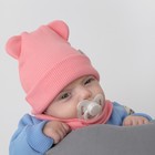 Комплект детский KinDerLitto «Пикколино», 2 предмета: шапка, снуд, возраст 3-6 месяцев, цвет коралл - Фото 3