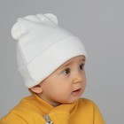 Комплект детский KinDerLitto «Пикколино», 2 предмета: шапка, снуд, возраст 6-12 месяцев, цвет сахар - Фото 4