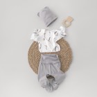Комплект детский KinDerLitto «Крошки-горошки-1», 3 предмета, принт горошки, рост 50-56 см - фото 110216323