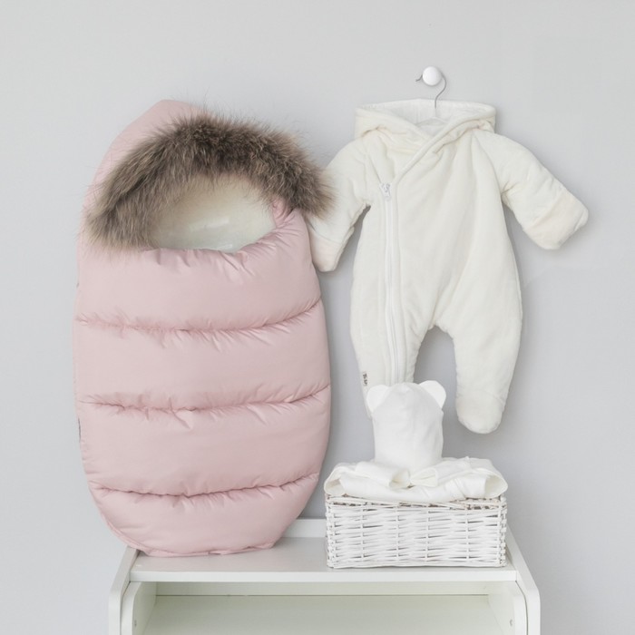 Комплект на выписку зимний KinDerLitto «Скандинавия», 5 предметов, рост 56-62 см, цвет розовая пудра