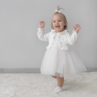 Платье для девочки KinDerLitto «Грета», рост 68-74 см, цвет молочный - Фото 2