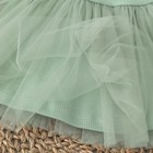 Платье для девочки KinDerLitto «Грета», рост 56-62 см, цвет полынь - Фото 4