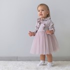 Платье для девочки KinDerLitto «Грета», рост 56-62 см, цвет пыльная сирень - Фото 2