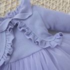 Платье для девочки KinDerLitto «Грета», рост 56-62 см, цвет сиреневый - Фото 2
