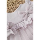 Платье для девочки KinDerLitto «Прованс», рост 56-62 см, цвет пыльная сирень - Фото 4