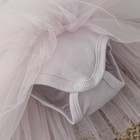 Платье боди с повязкой на голову KinDerLITTO «Трио», рост 56-62 см, цвет пыльная сирень - Фото 3