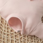 Платье боди с повязкой на голову KinDerLITTO «Трио», рост 56-62 см, цвет светло-розовый - Фото 3