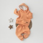 Костюм детский спортивный KinDerLitto «Оверсайз», 2 предмета: худи, штаны, рост 74-80 см, цвет оранжевое солнце - фото 296181749