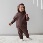Костюм детский спортивный KinDerLitto «Оверсайз», 2 предмета: худи, штаны, рост 86-92 см, цвет шоколад - Фото 5