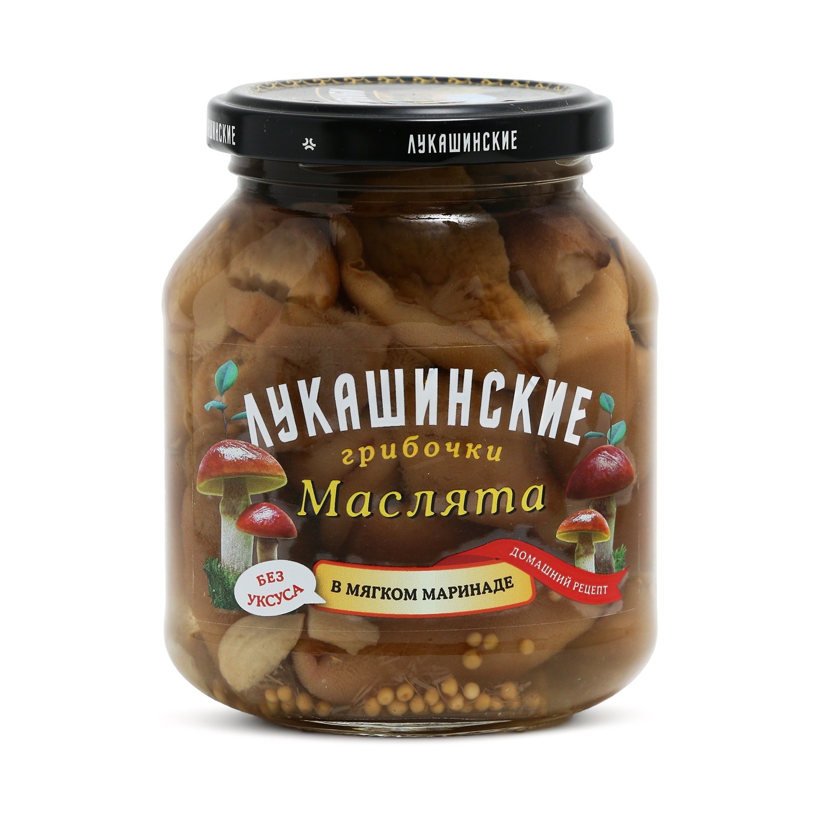 Грибы маринованные Маслята (без уксуса) 340гр Лукашинские (8203203) -  Купить по цене от 313.00 руб. | Интернет магазин SIMA-LAND.RU