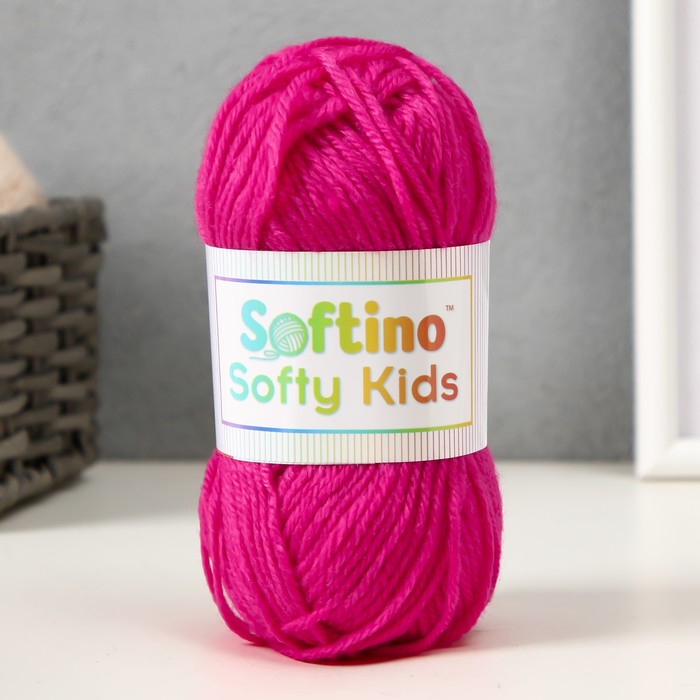 Пряжа 100% акрил "Softy Kids" 90м ±5м 50 гр цвет 14 коралловый - Фото 1