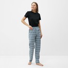 Брюки женские домашние, цвет голубой, размер 56 - фото 31847235