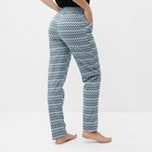 Брюки женские домашние, цвет голубой, размер 56 - фото 31847236