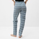 Брюки женские домашние, цвет голубой, размер 56 - фото 31847237