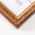 Фоторамка пластик "Винтаж" 15х21 см, карельская береза - Фото 3